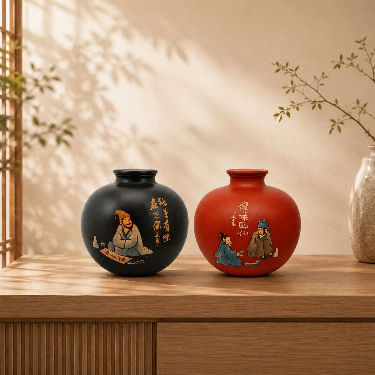 Oriental Charm Encapsulated in Hand‑Painted Pottery-demo