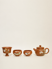 Butterfly Teapot and Three-Cup Set
