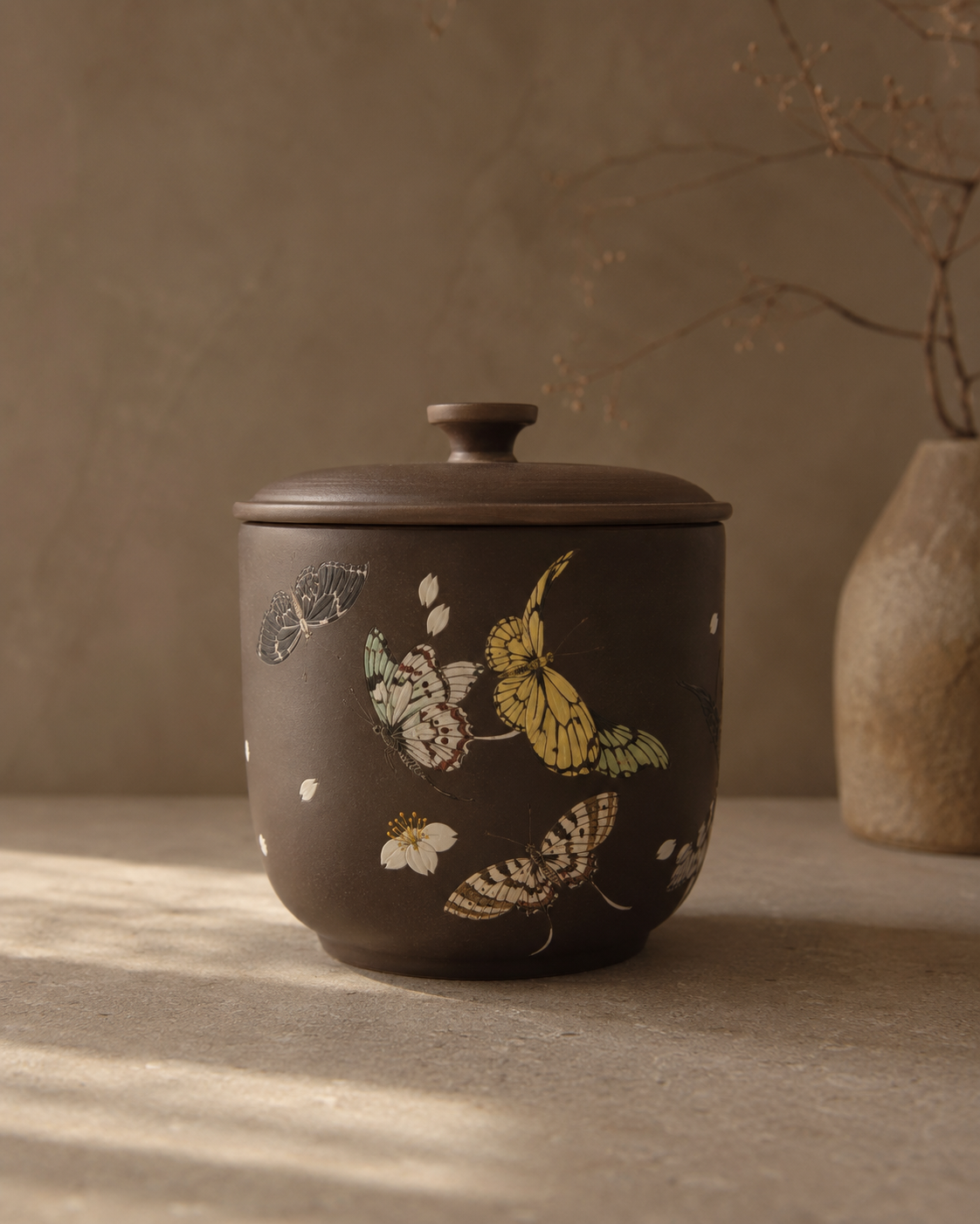 Butterfly Tea Canister