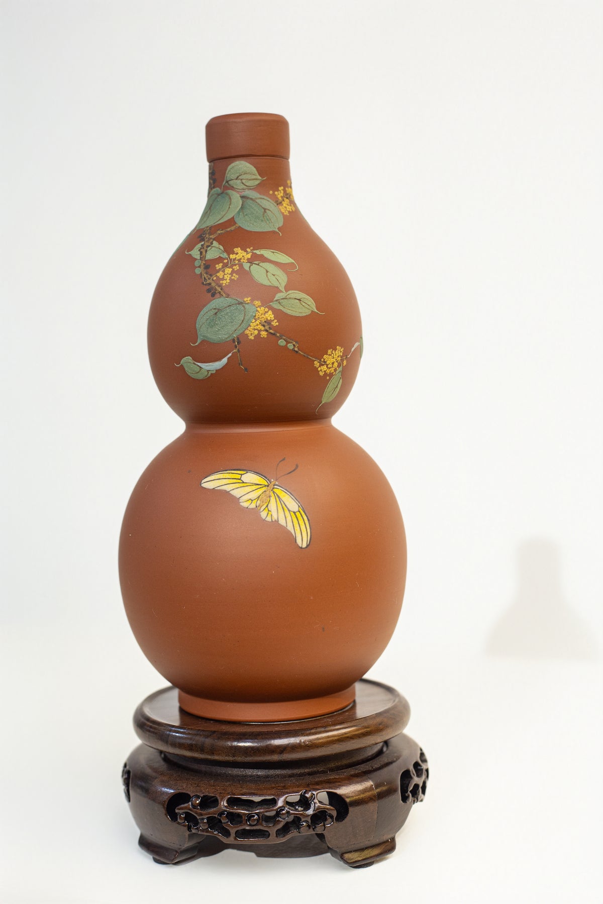 DJ Ceramic Wine Jar - Butterfly Series Pattern