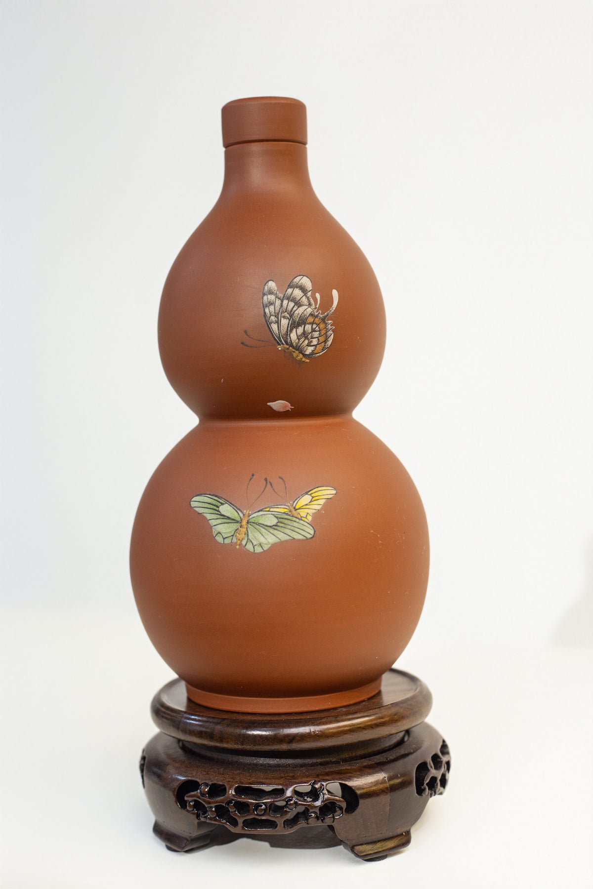 DJ Ceramic Wine Jar - Butterfly Pattern