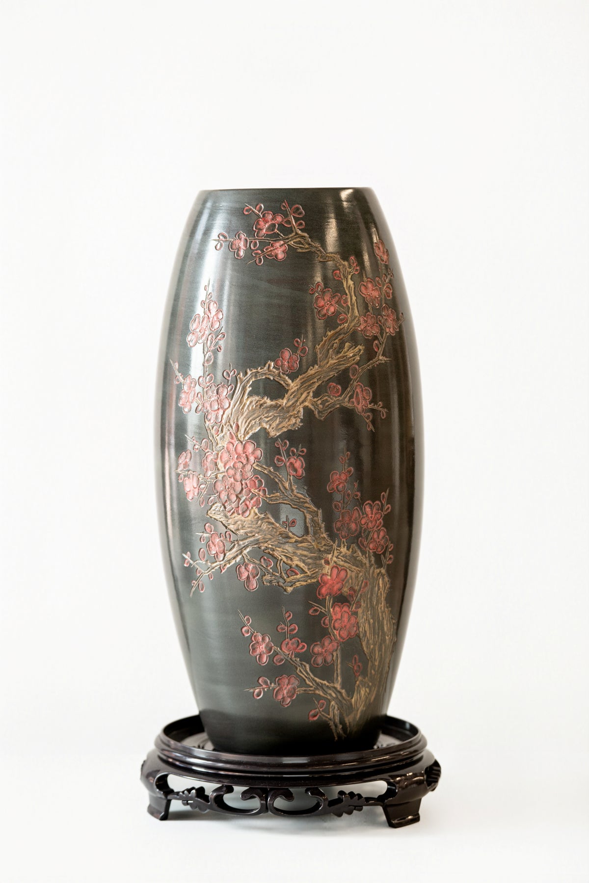 Plum Blossom Heritage Ceramic Vase