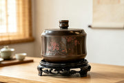 Ceramic Tea Canister - Flower and Bird