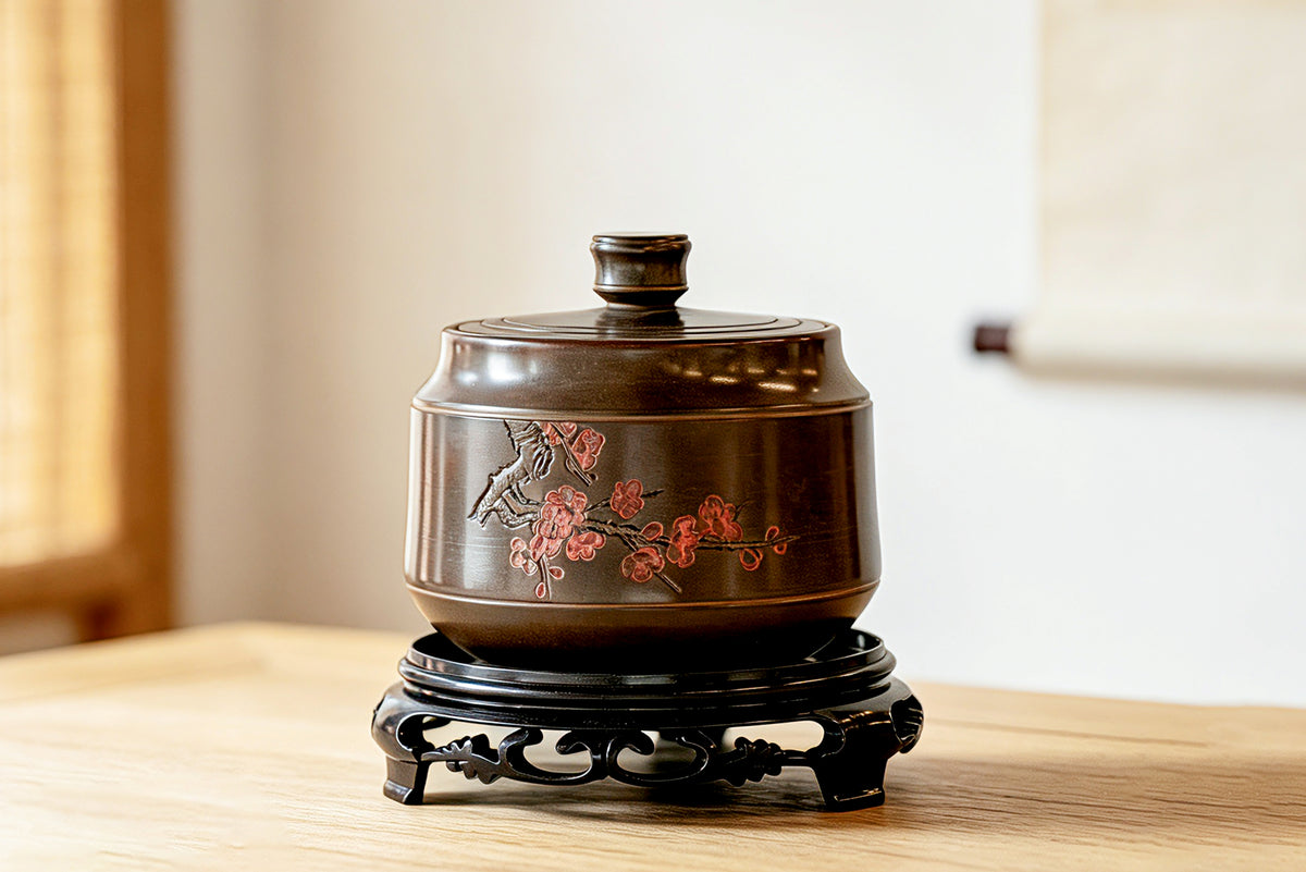 Ceramic Tea Canister - Flower