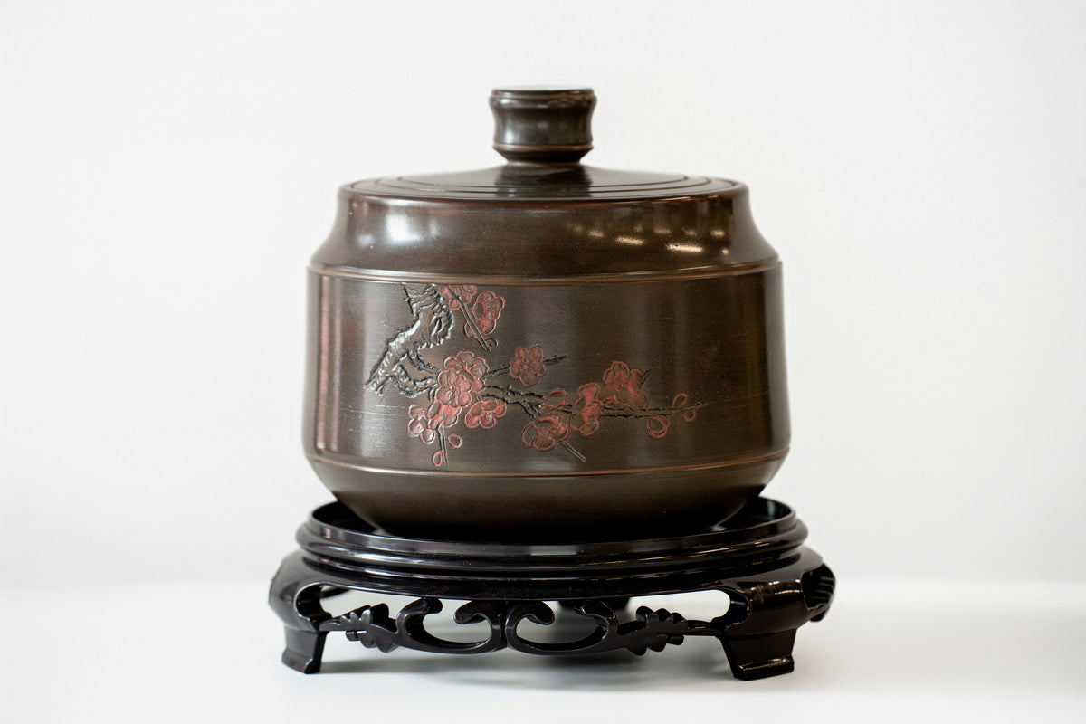Ceramic Tea Canister - Flower