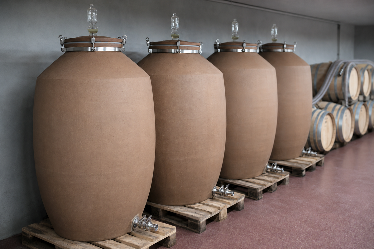 TERRACOTTA WINE AMPHORA-  CHAN JAR - 1000L