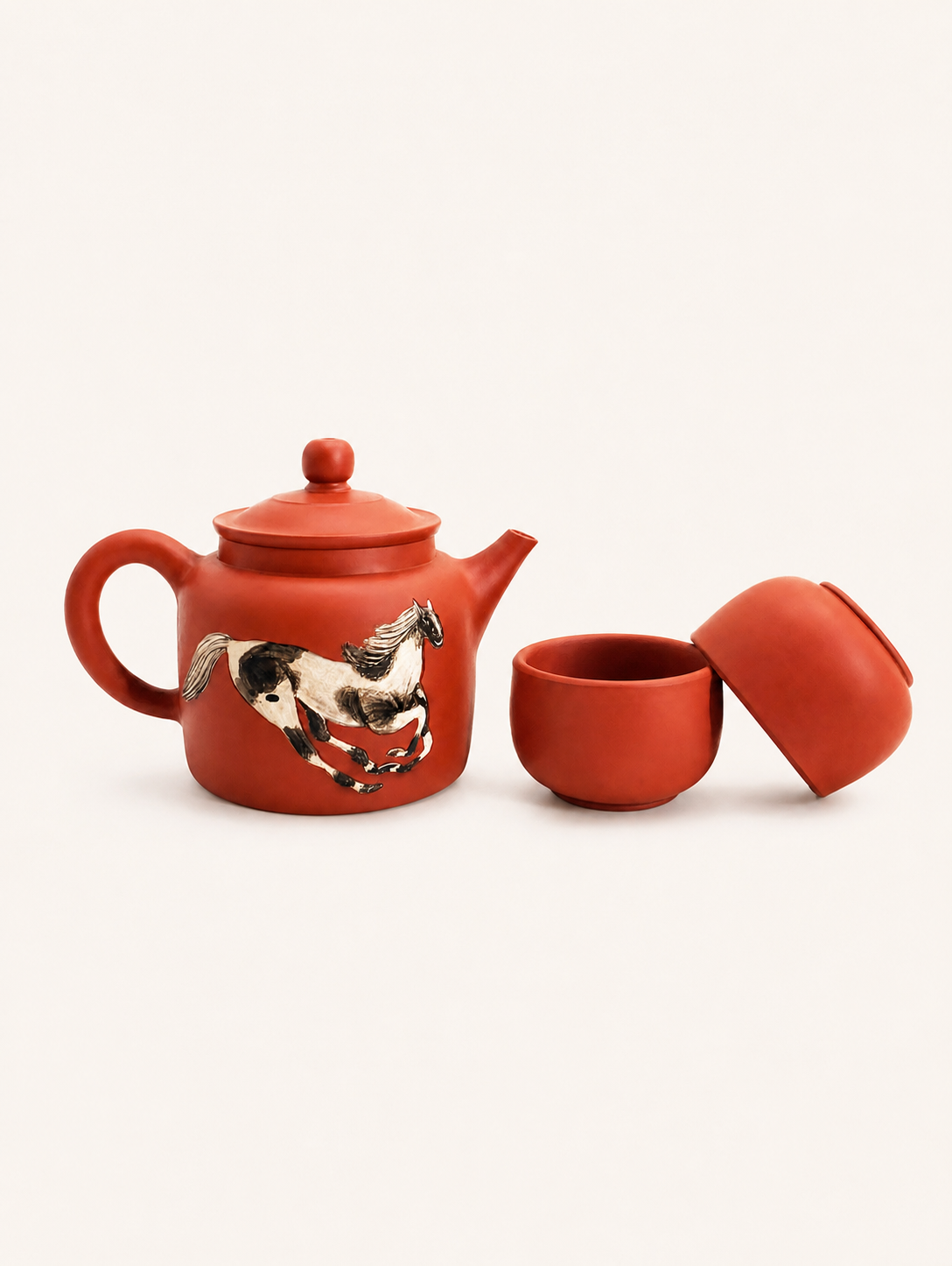 Galloping Horse Three-Piece Tea Set