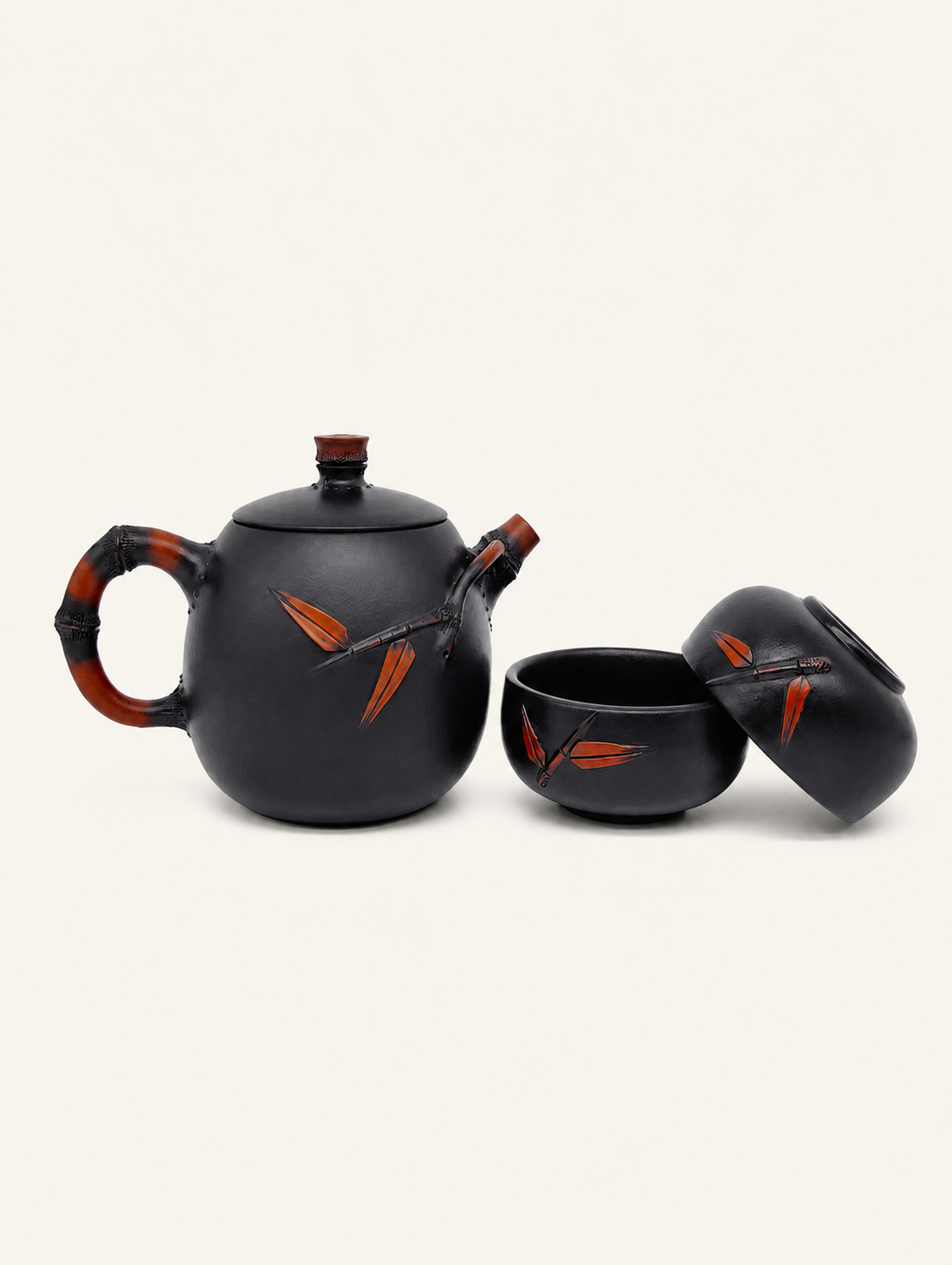 Bamboo Joint Three-Piece Tea Set