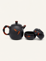 Bamboo Joint Three-Piece Tea Set